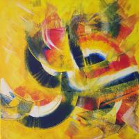 Le Papillon dansant II 50x50